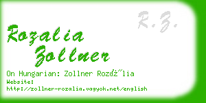 rozalia zollner business card